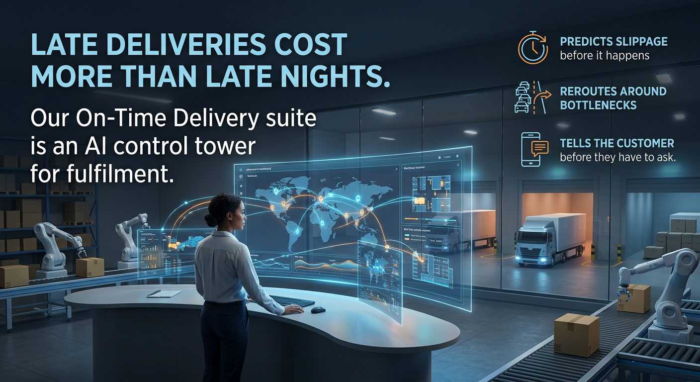 On-Time Delivery suite — AI control tower for fulfilment